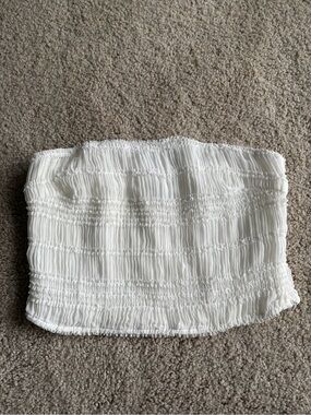 Princess Polly strapless white bohemian going out strapless tube tank top size 4